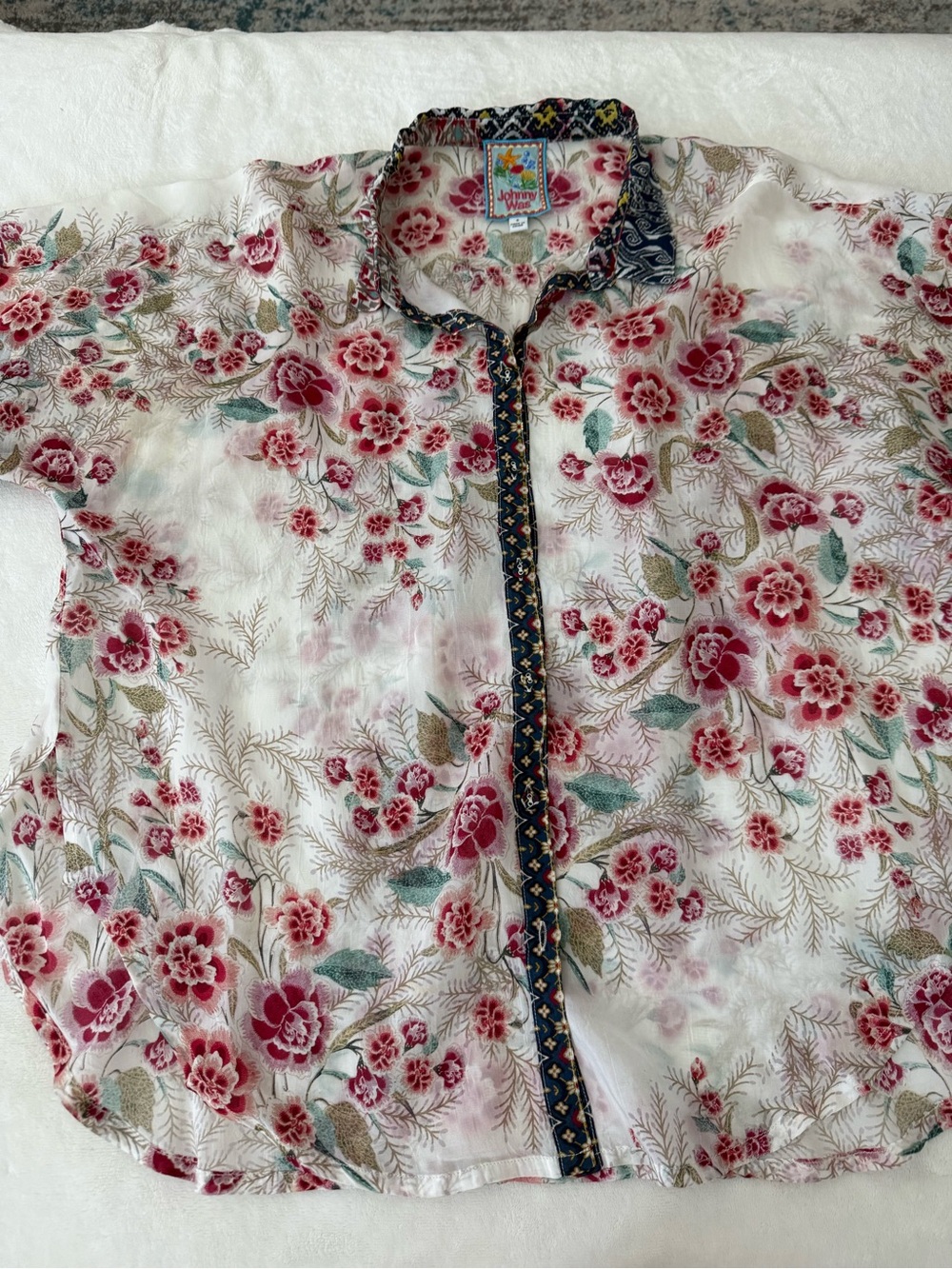 Johnny Was Aztec Lynn Shirt Size Small D84